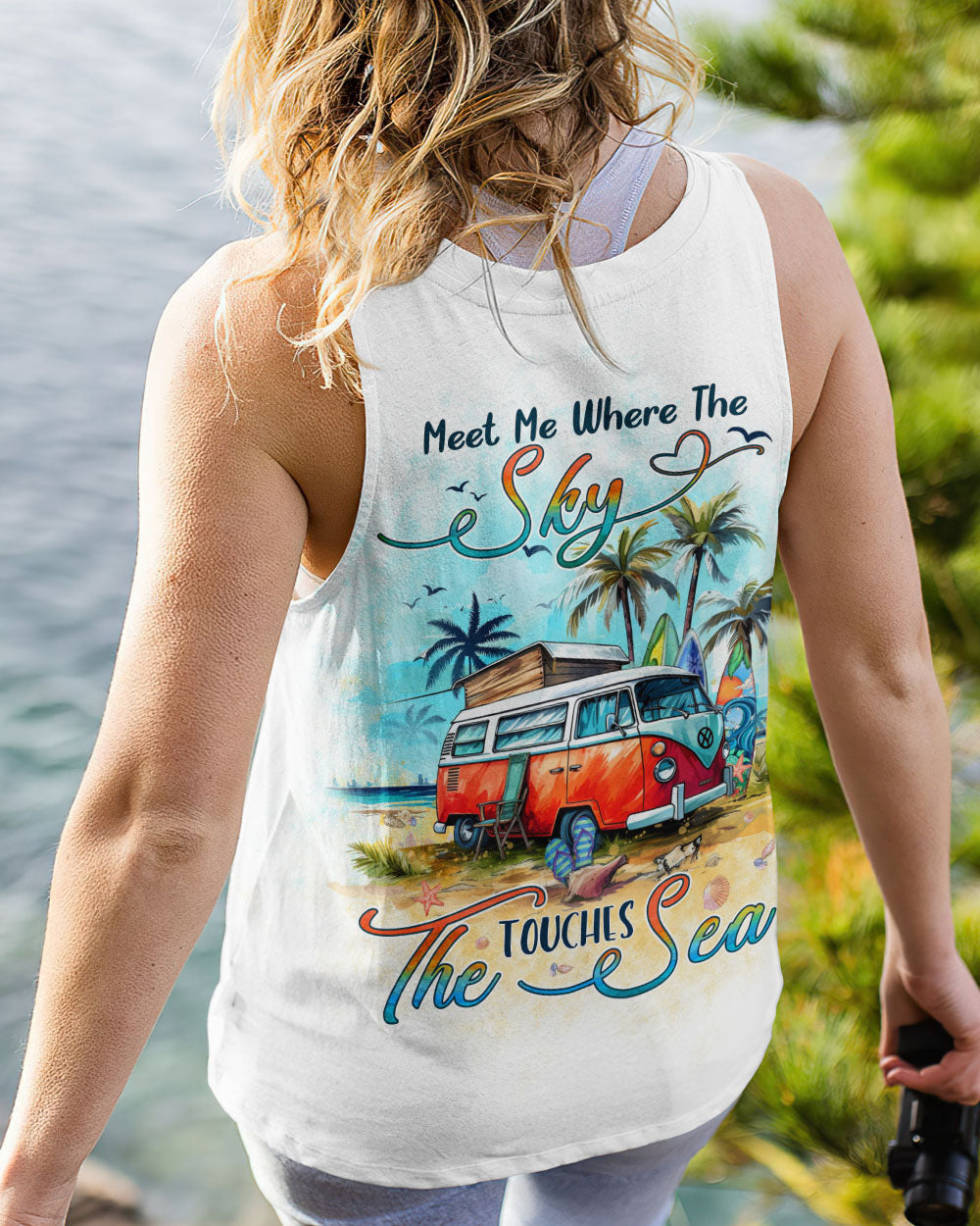 BLISSCORNERS MEET ME WHERE THE SKY TOUCHES THE SEA ALL OVER PRINT
