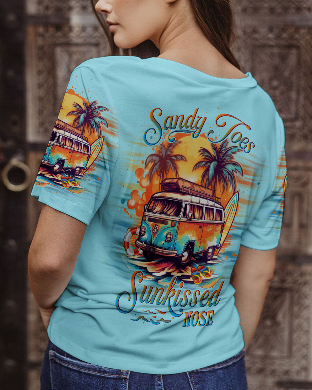 BLISSCORNERS SANDY TOES SUNKISSED NOSE ALL OVER PRINT