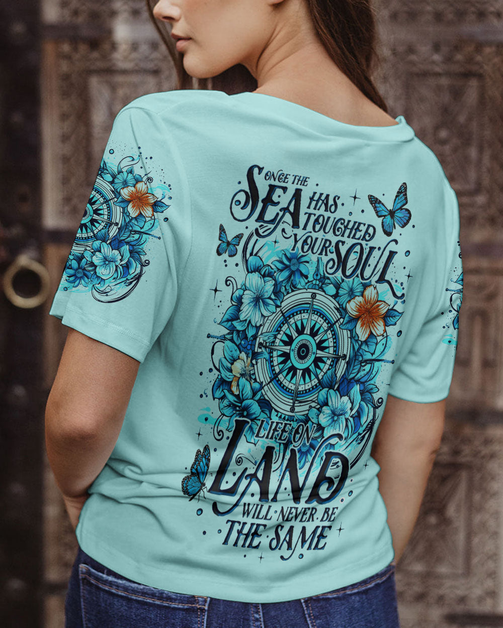 BLISSCORNERS THE SEA HAS TOUCHED YOUR SOUL ALL OVER PRINT
