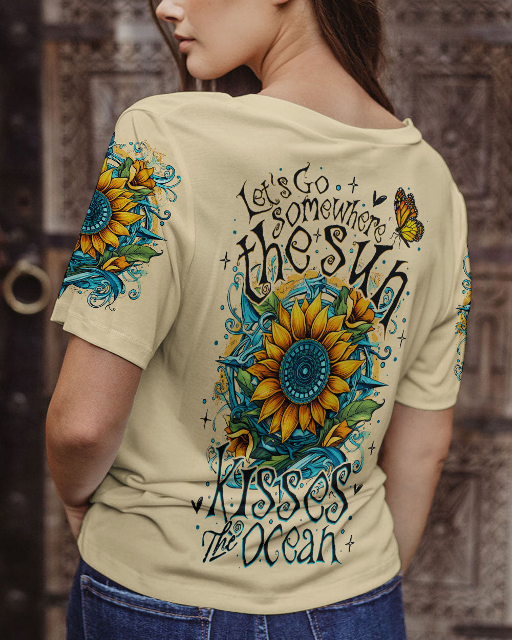 BLISSCORNERS THE SUN KISSES THE OCEAN ALL OVER PRINT