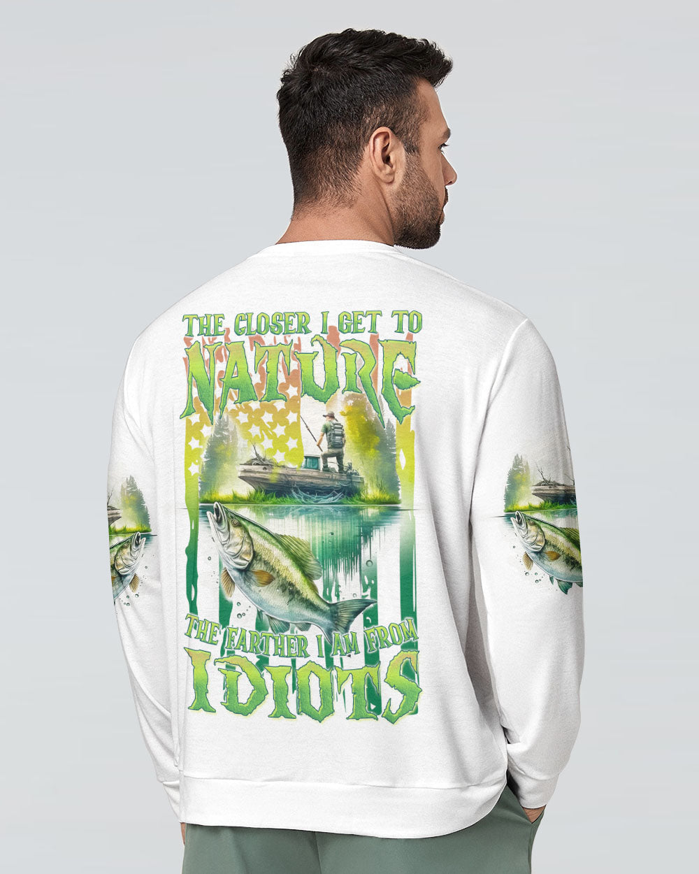 BLISSCORNERS THE CLOSER I GET TO NATURE FISHING ALL OVER PRINT