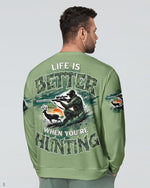 BLISSCORNERS LIFE IS BETTER WHEN YOU'RE HUNTING ALL OVER PRINT