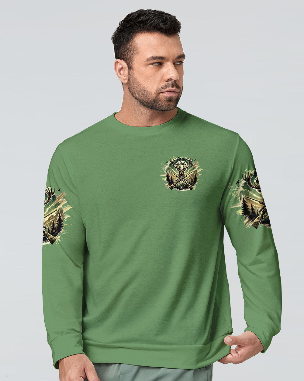 BLISSCORNERS NO BRAGGING UNTIL YOU'RE DRAGGING DEER HUNTING ALL OVER PRINT