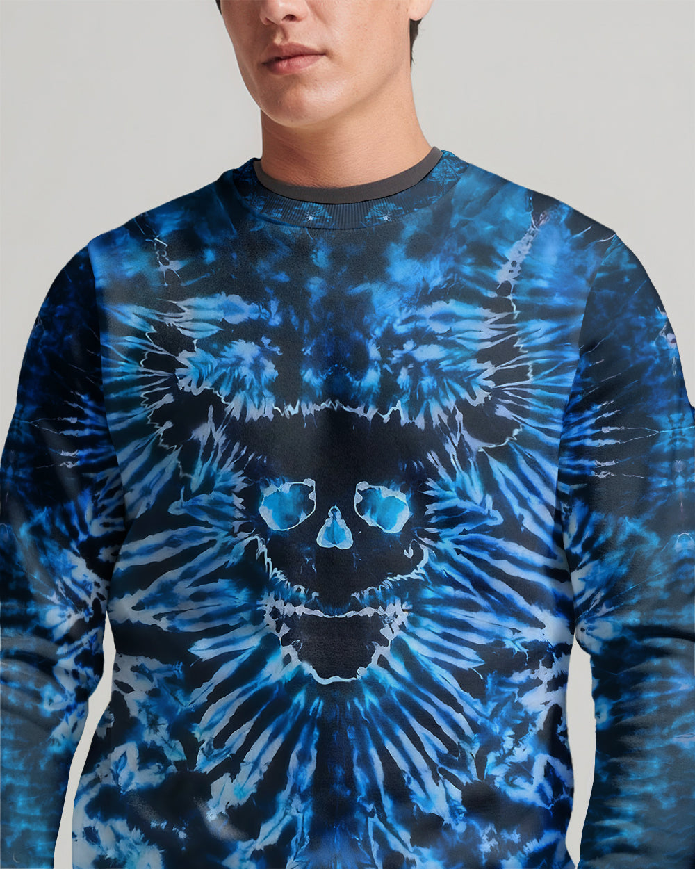 BLISSCORNERS DEMON SKULL TIE DYE  ALL OVER PRINT