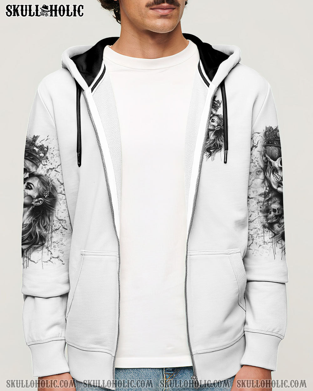 BLISSCORNERS LOVE ME LIKE MY DEMONS DO SKULL ALL OVER PRINT