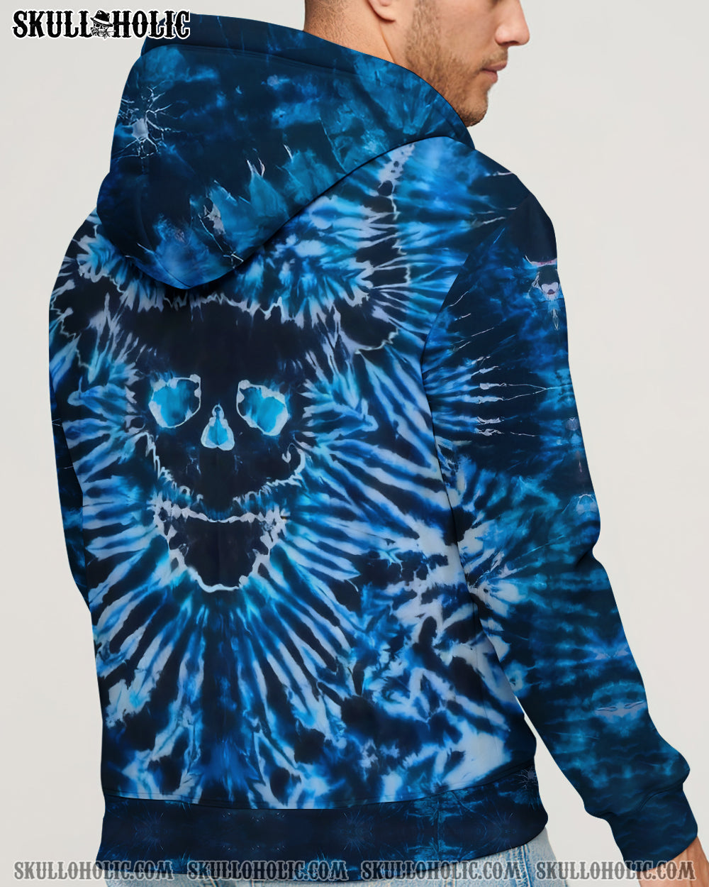 BLISSCORNERS DEMON SKULL TIE DYE  ALL OVER PRINT