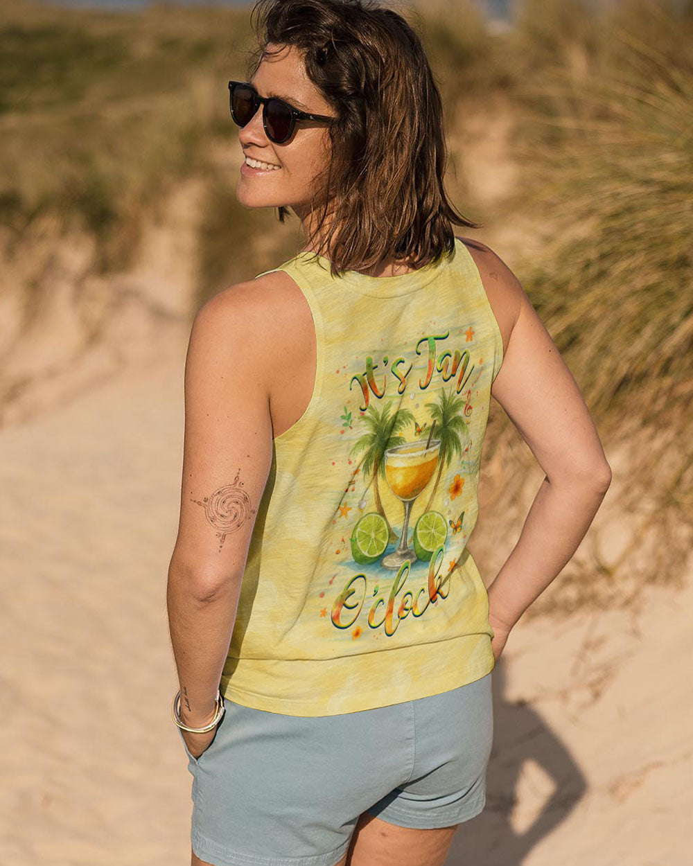 BLISSCORNERS IT'S TAN O'CLOCK ALL OVER PRINT