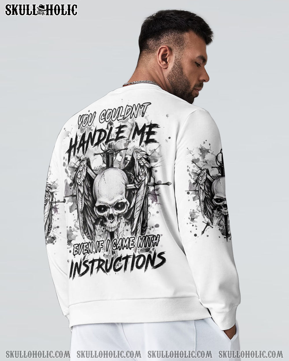 BLISSCORNERS YOU COULDN'T HANDLE ME SKULL ALL OVER PRINT