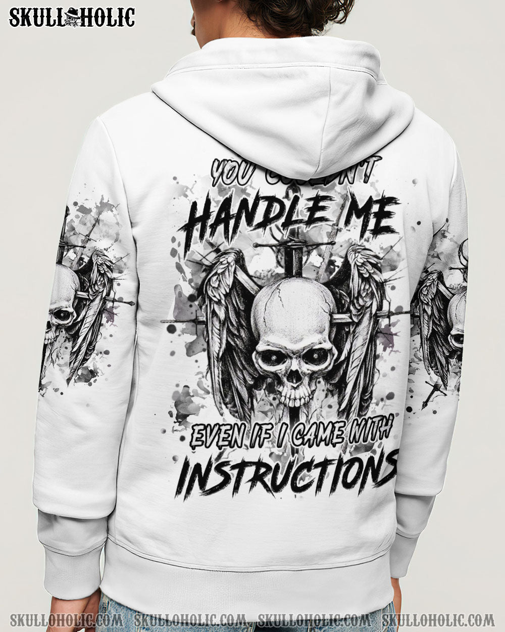 BLISSCORNERS YOU COULDN'T HANDLE ME SKULL ALL OVER PRINT