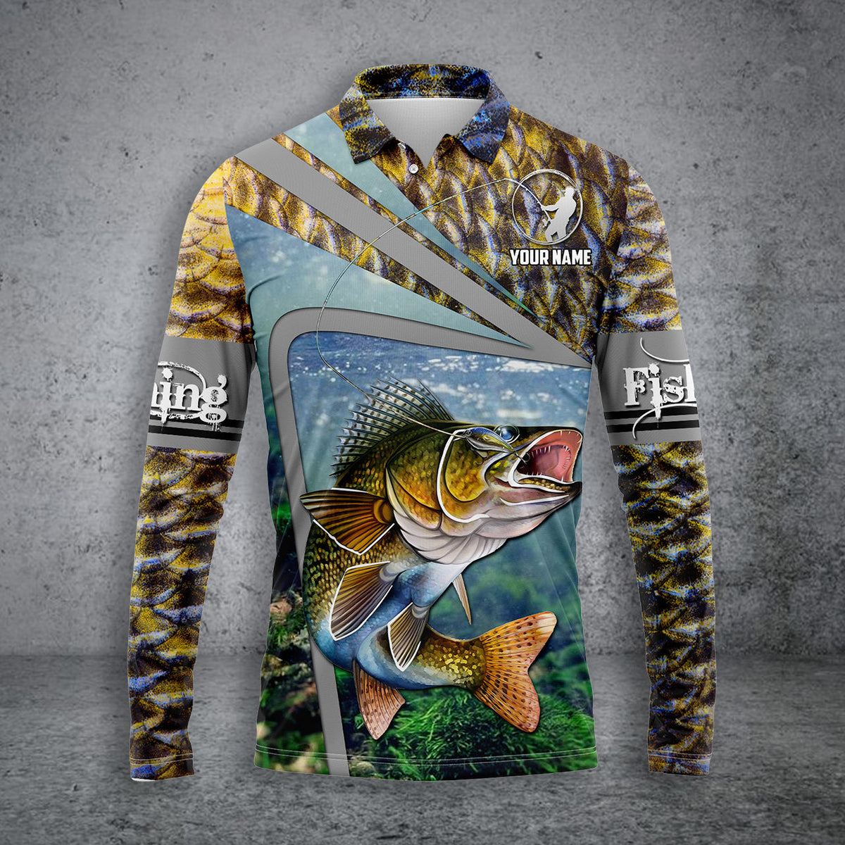 Blisscorners Walleye Fishing Customize Name 3D Shirts