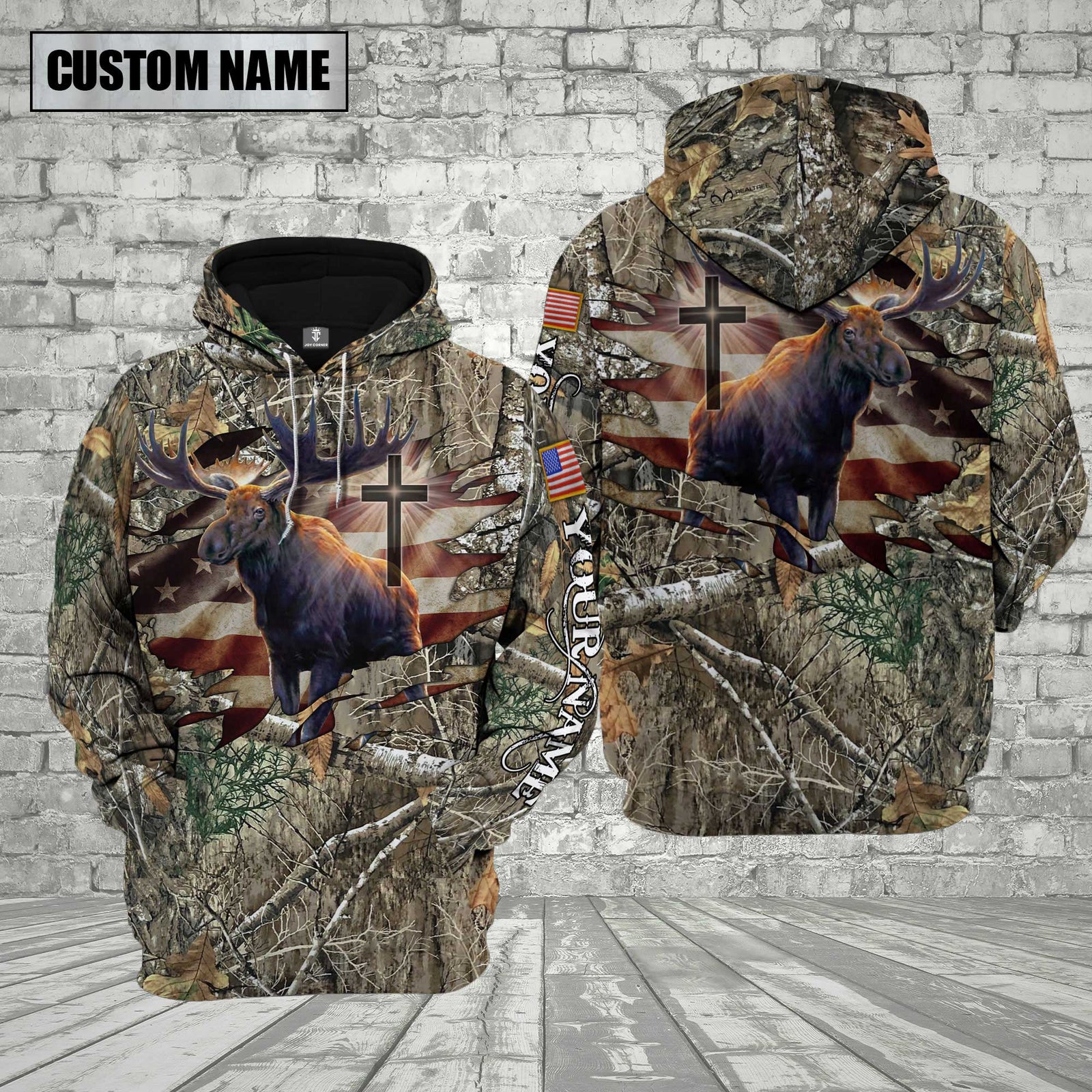 Blisscorners Custom Name Moose Hunting Shirt 3D All Over Printed Clothes