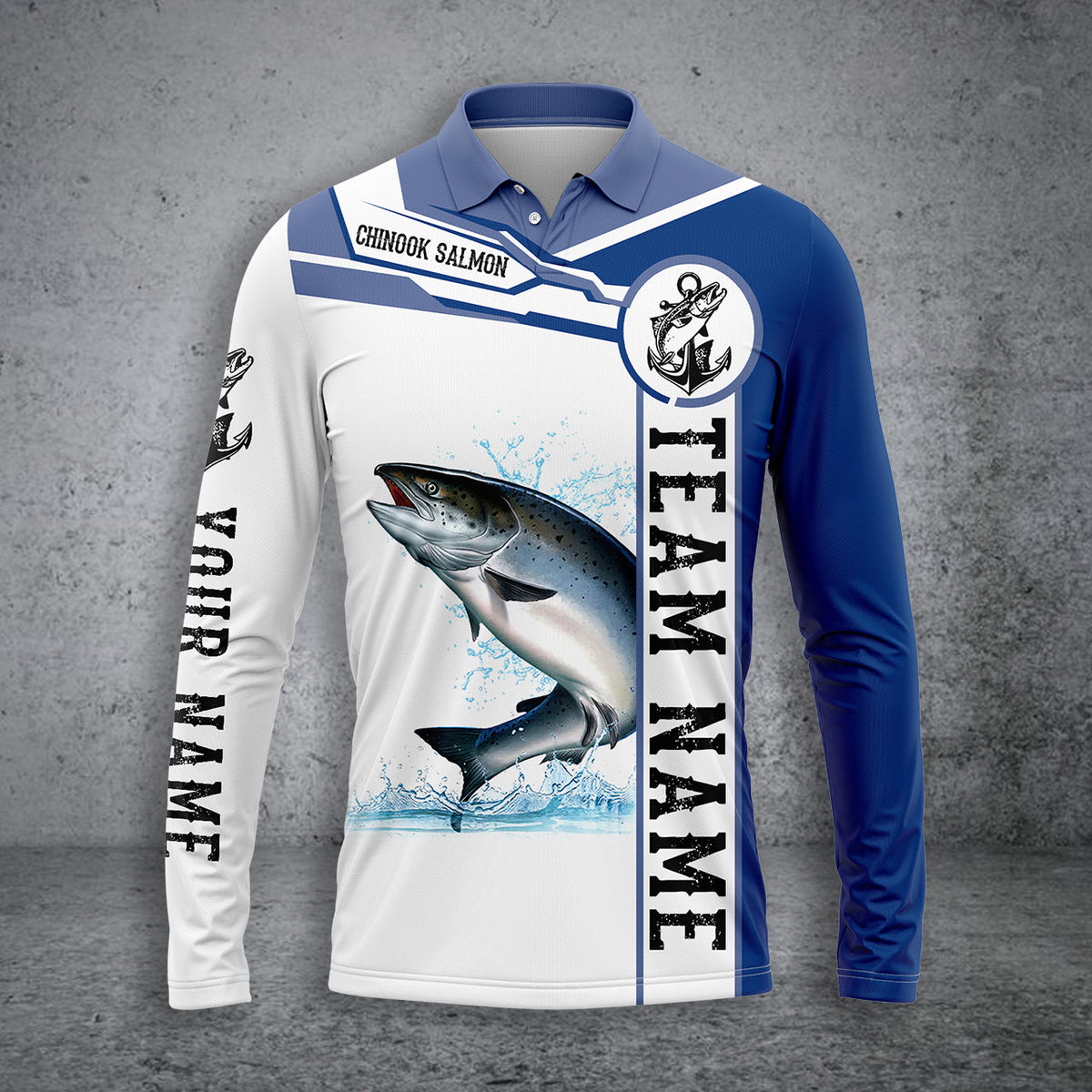 Blisscorners Chinook Salmon Fishing Customize Name 3D Shirts