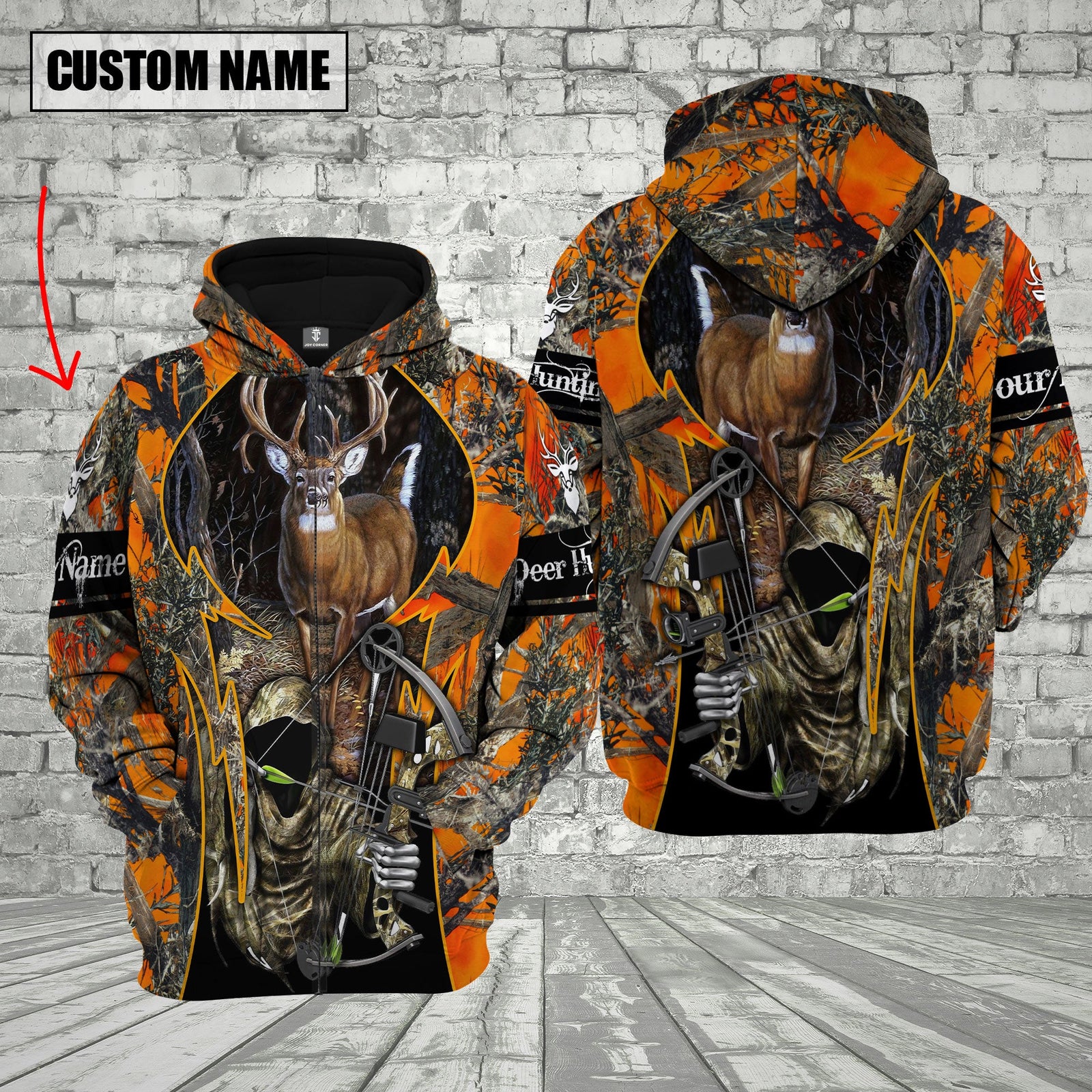 Blisscorners Custom Name Deer Hunting Shirt 3D All Over Printed Clothes