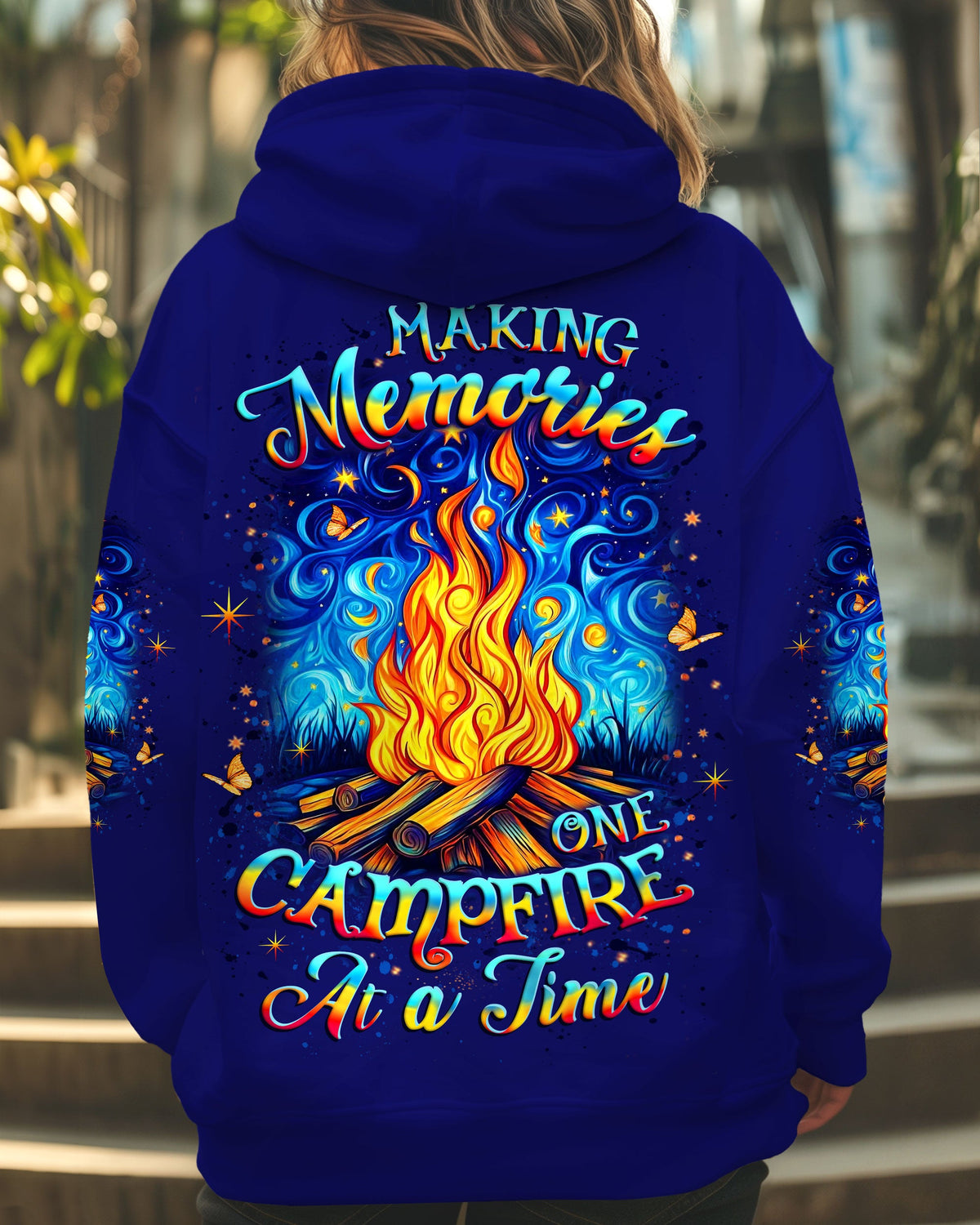 BLISSCORNERS MAKING MEMORIES ONE CAMPFIRE AT A TIME ALL OVER PRINT