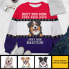 Best Dog Mom Ever Ever Ever - Personalized Custom Unisex Ugly Christmas Sweatshirt, Wool Sweatshirt, All-Over-Print Sweatshirt - Gift For Dog Lovers, Pet Lovers, Christmas Gift