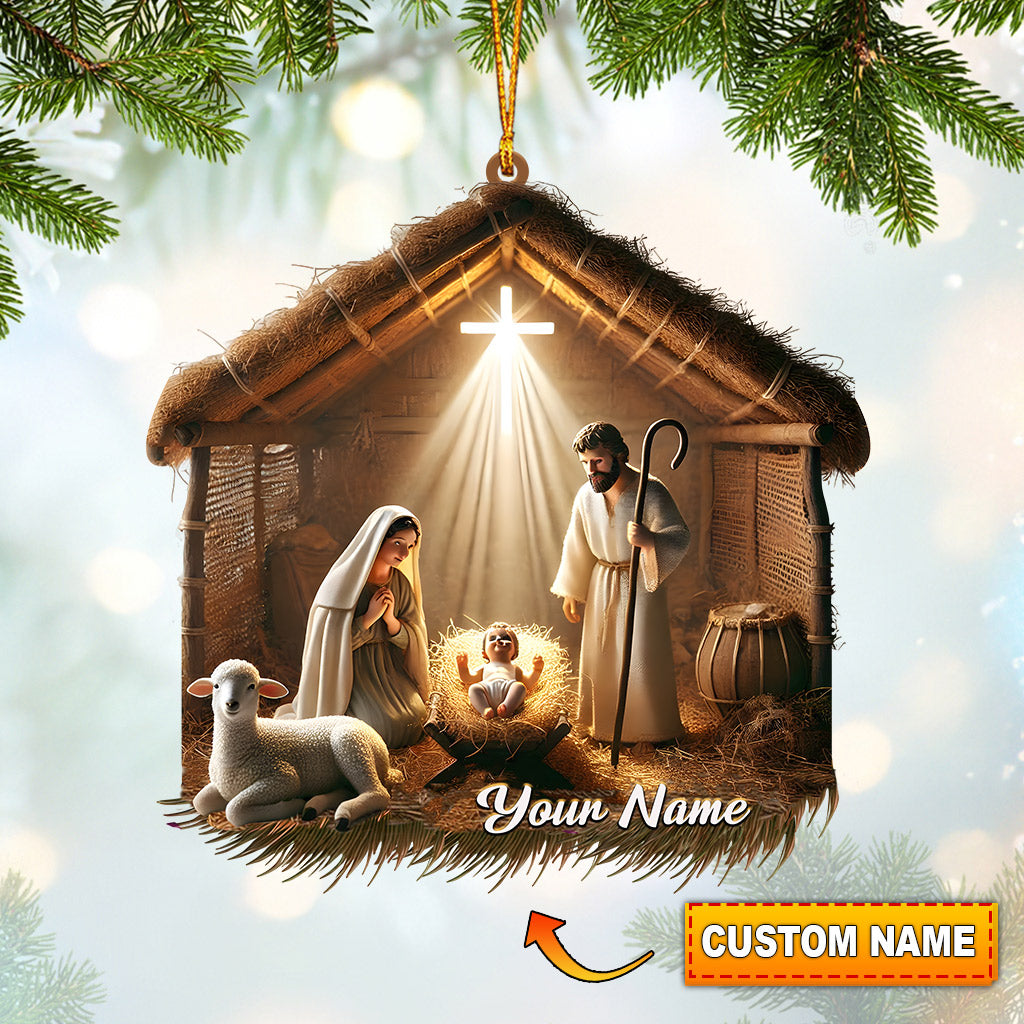 Blisscorners Home Sweet Home Home Decor Christmas Ornament, Personalized Ornament2D Flat LM2211