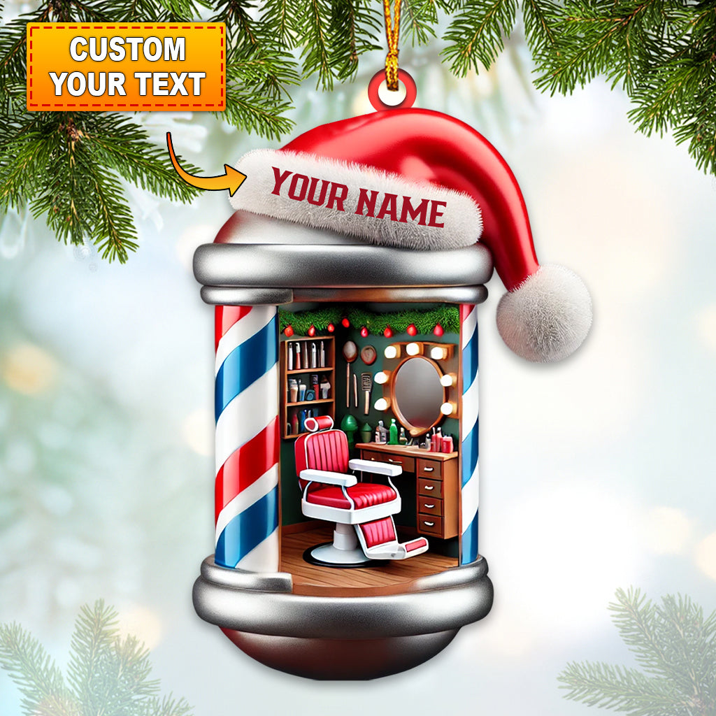 Blisscorners Hair Salon Home Decor Christmas Ornament, Personalized Ornament2D Flat LM2211