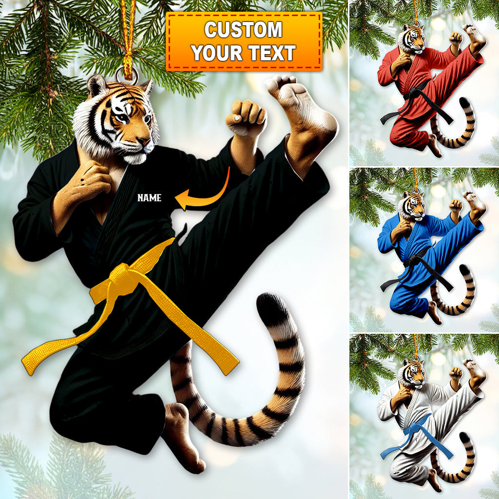 Blisscorners Custom Ornament, Tiger Judo Ornament, Christmas Decor2D Flat LM2211