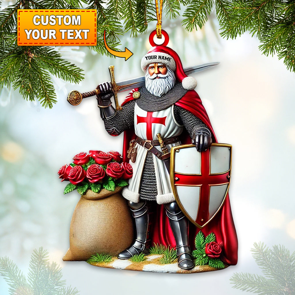 Blisscorners Santa England Christmas Home Decor Christmas Ornament, Personalized Ornament2D Flat LM2211