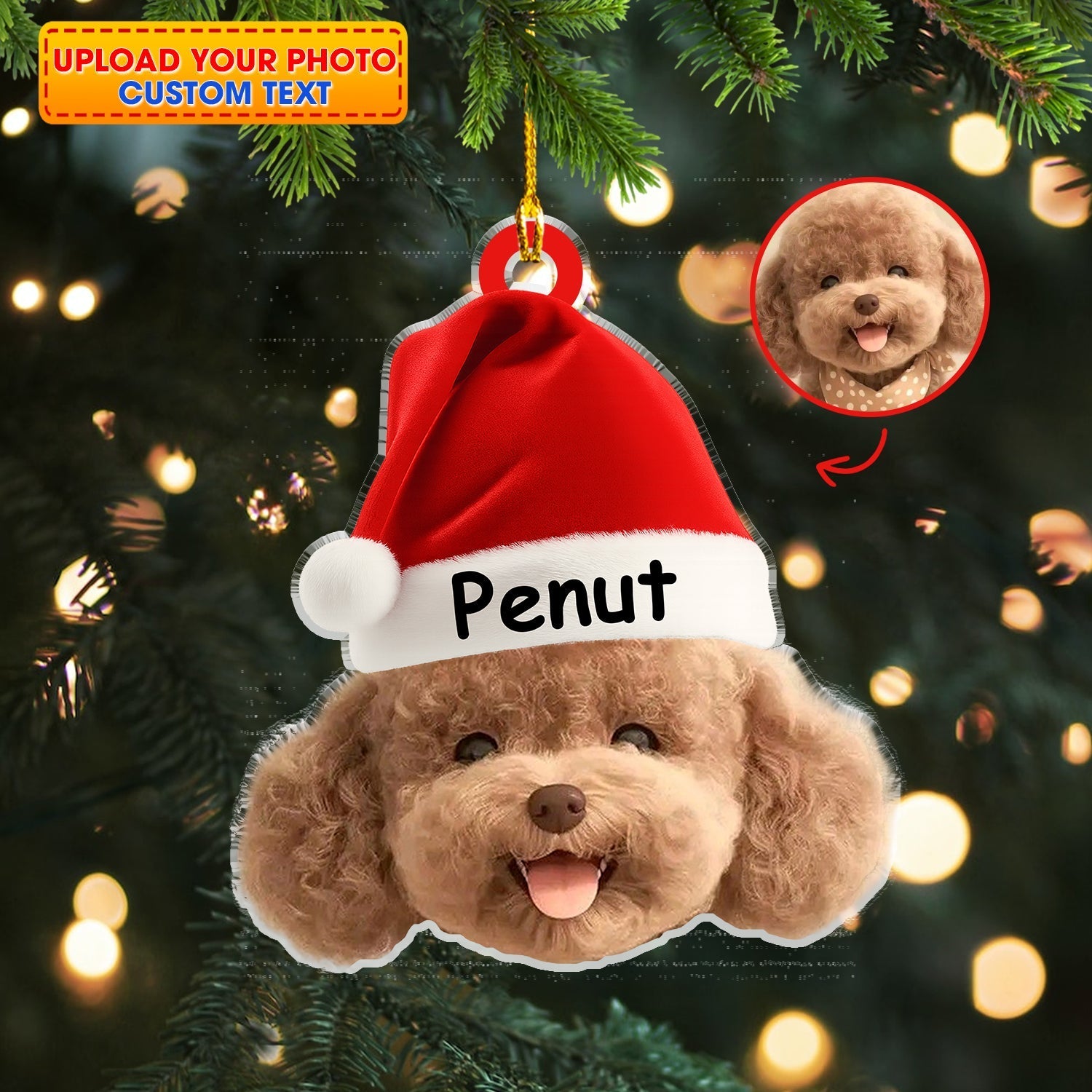 Blisscorners Pet Lover Christmas, Home Decor, Christmas Ornament, Personalized Ornament2D Flat LM2111