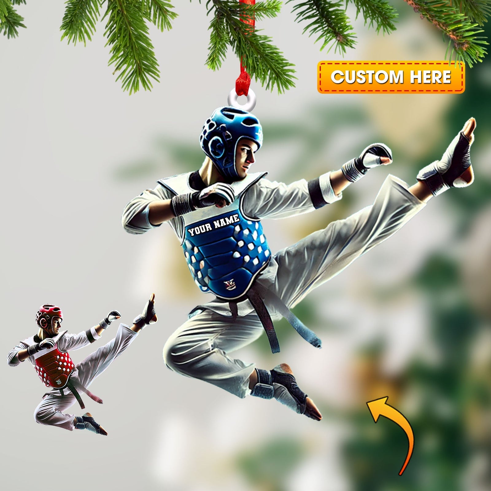Blisscorners Custom Ornament, Sport Ornament, Christmas Decor2D Flat LM2211