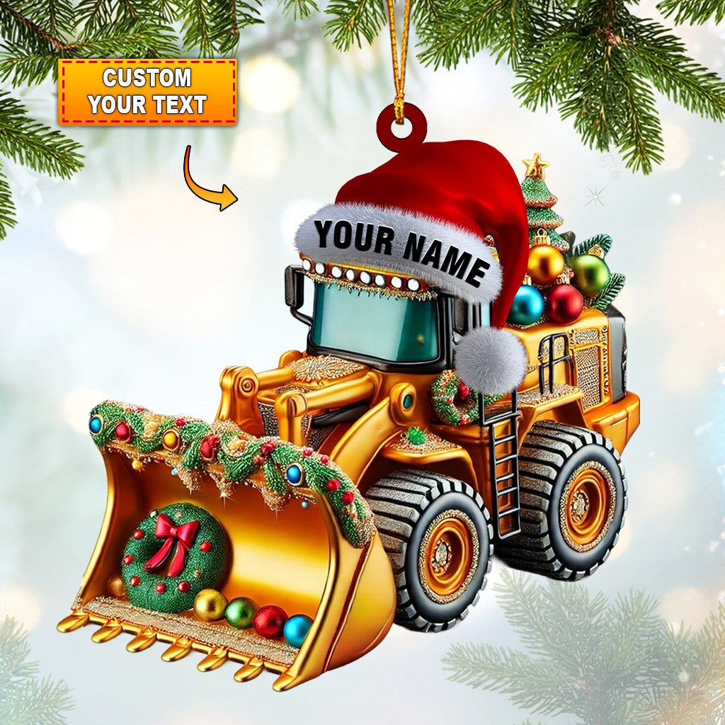 Blisscorners Sweet Snow Plow Home Decor Christmas Ornament, Personalized Ornament2D Flat LM2211