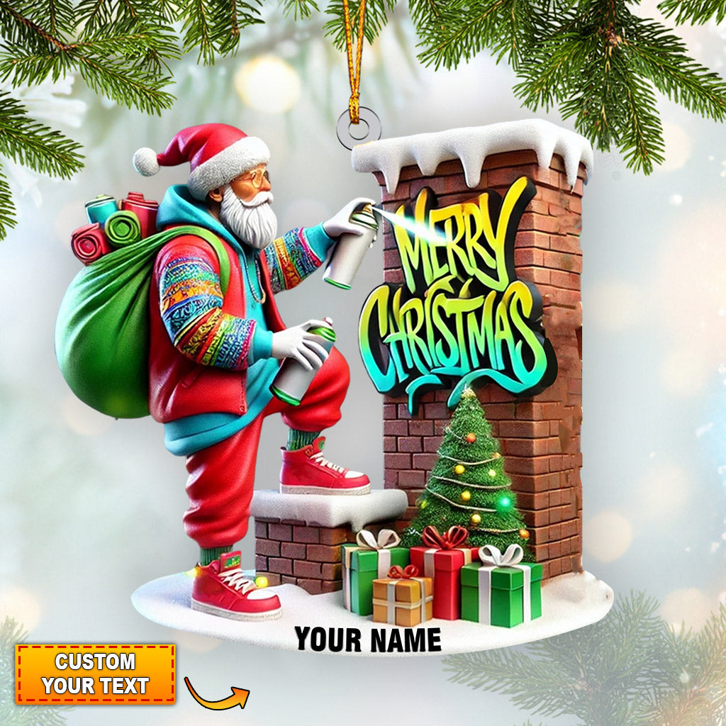 Blisscorners Merry Christmas Home Decor Christmas Ornament, Personalized Ornament2D Flat LM2211