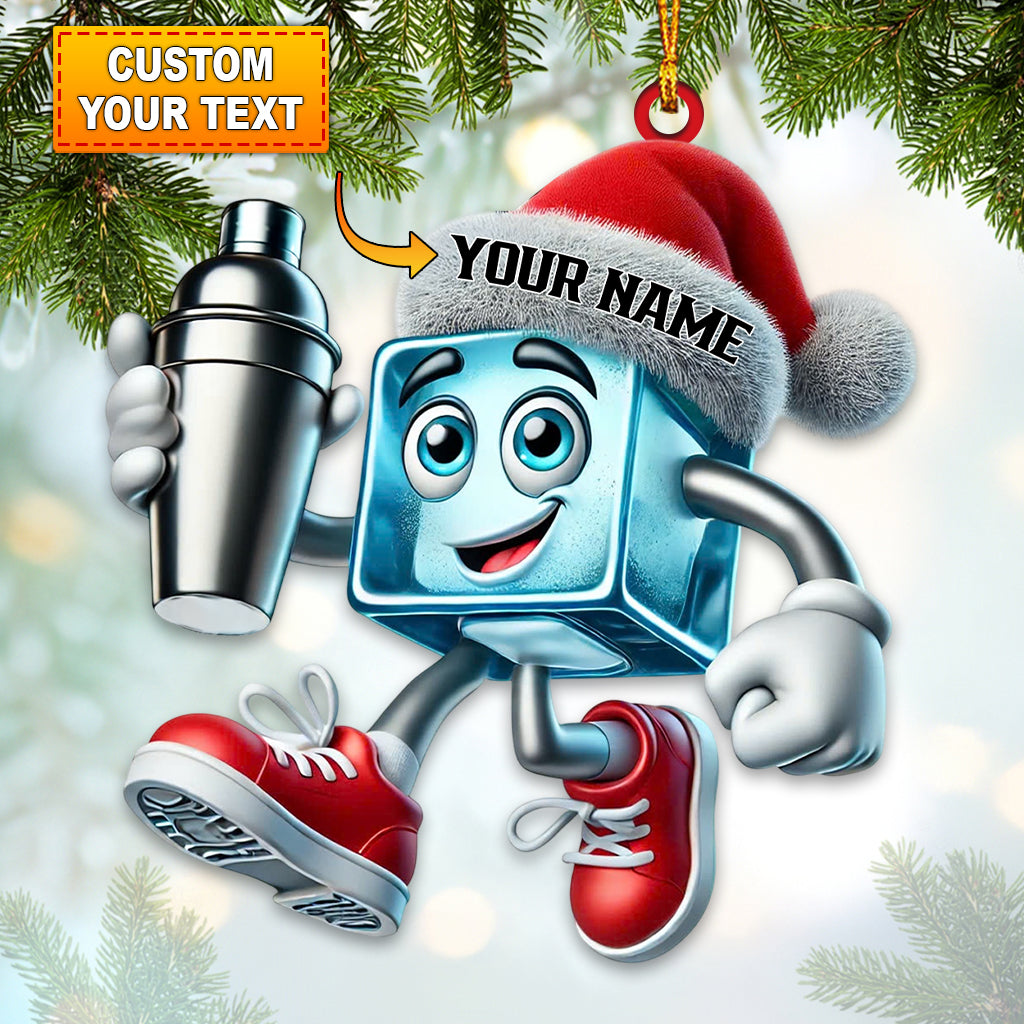 Blisscorners Christmas Ice Home Decor Christmas Ornament, Personalized Ornament2D Flat LM2211