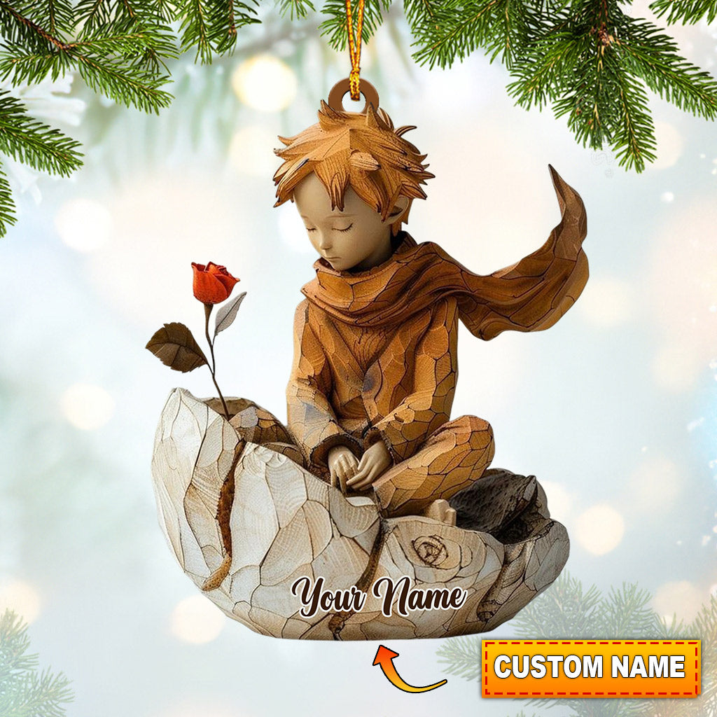 Blisscorners Little Prince Home Decor Christmas Ornament, Personalized Ornament2D Flat LM2211