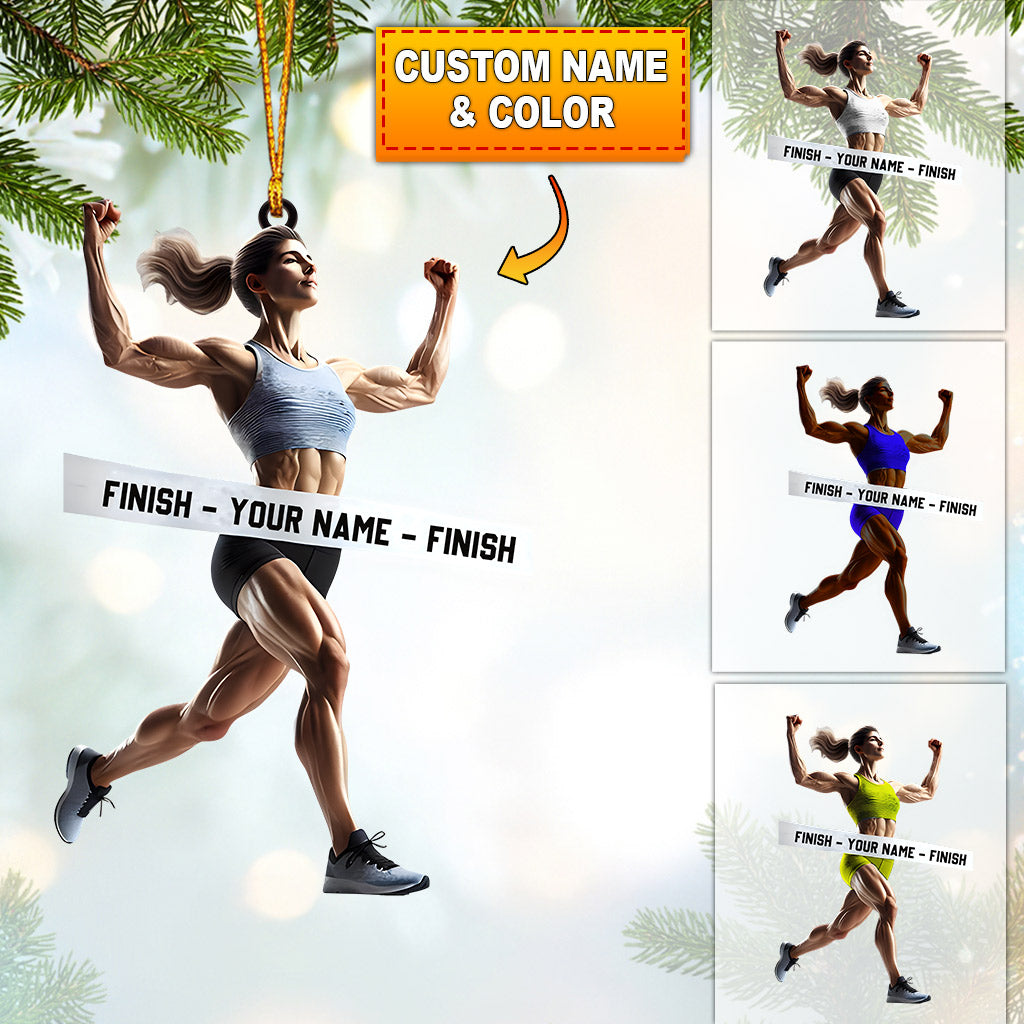 Blisscorners Strong Woman Home Decor Christmas Ornament, Personalized Ornaments2D Flat LM2211
