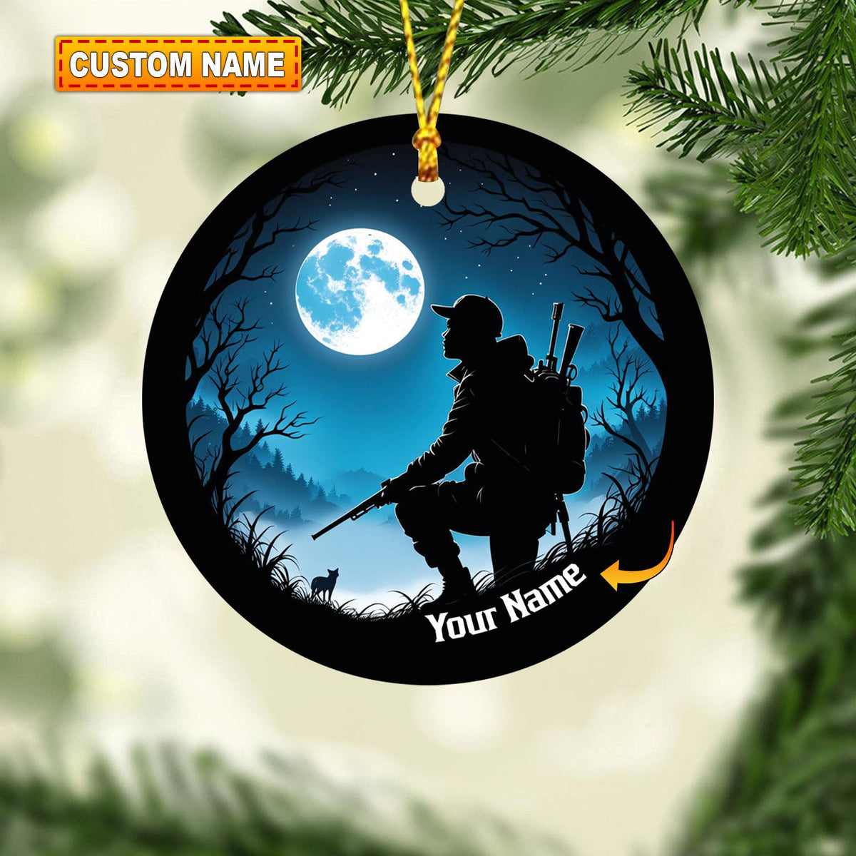 Blisscorners Custom Ornament, Military and Veteran Ornament2D Flat LM2111