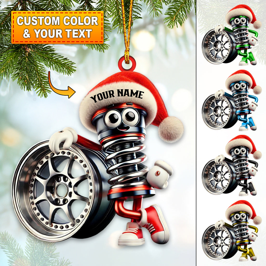 Blisscorners Custom Name Auto Repairman Ornament, Christmas Gift Ornament2D Flat LM2111