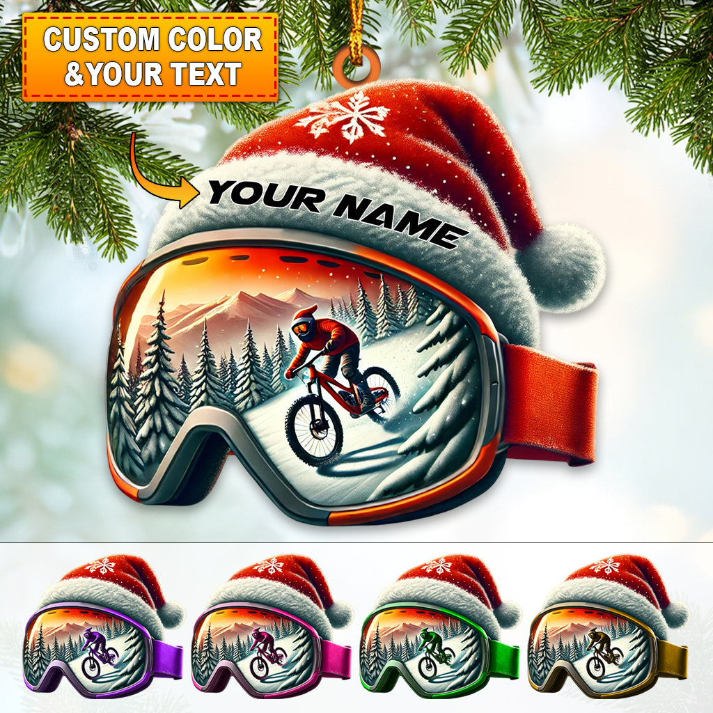 Blisscorners Custom Name Winter Snow Ornament, Christmas Gift Decoration2D Flat LM2111
