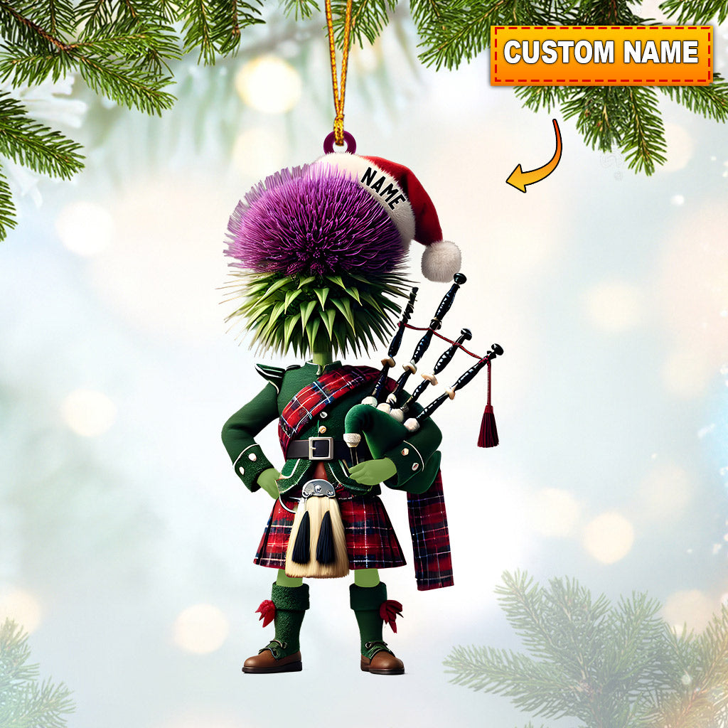 Blisscorners Prickly Hair Christmas Ornament, Personalized Ornament2D Flat LM2211