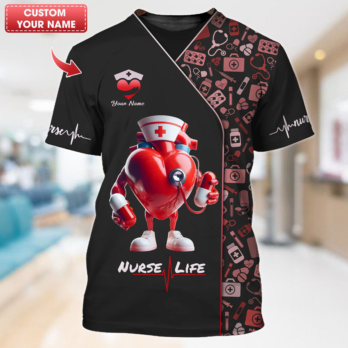 Blisscorners Personalized Nurse Shirts - Celebrate the Heart of Healthcare