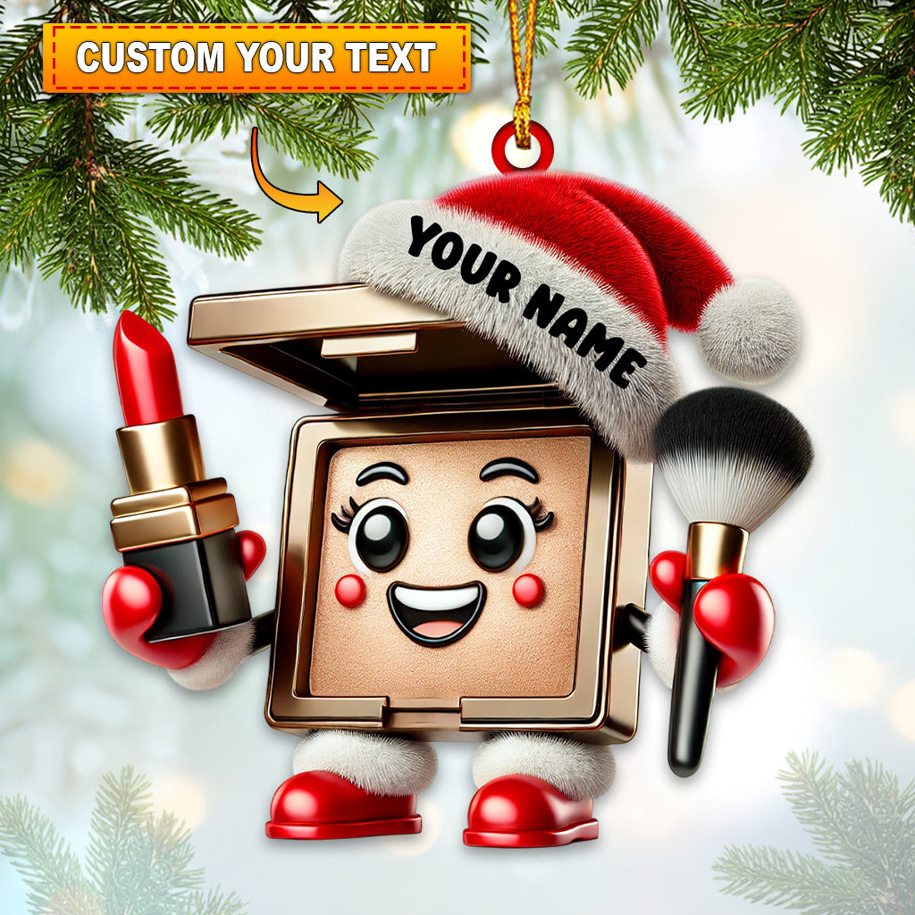 Blisscorners Make Up Home Decor Christmas Ornament, Personalized Ornament2D Flat LM2211