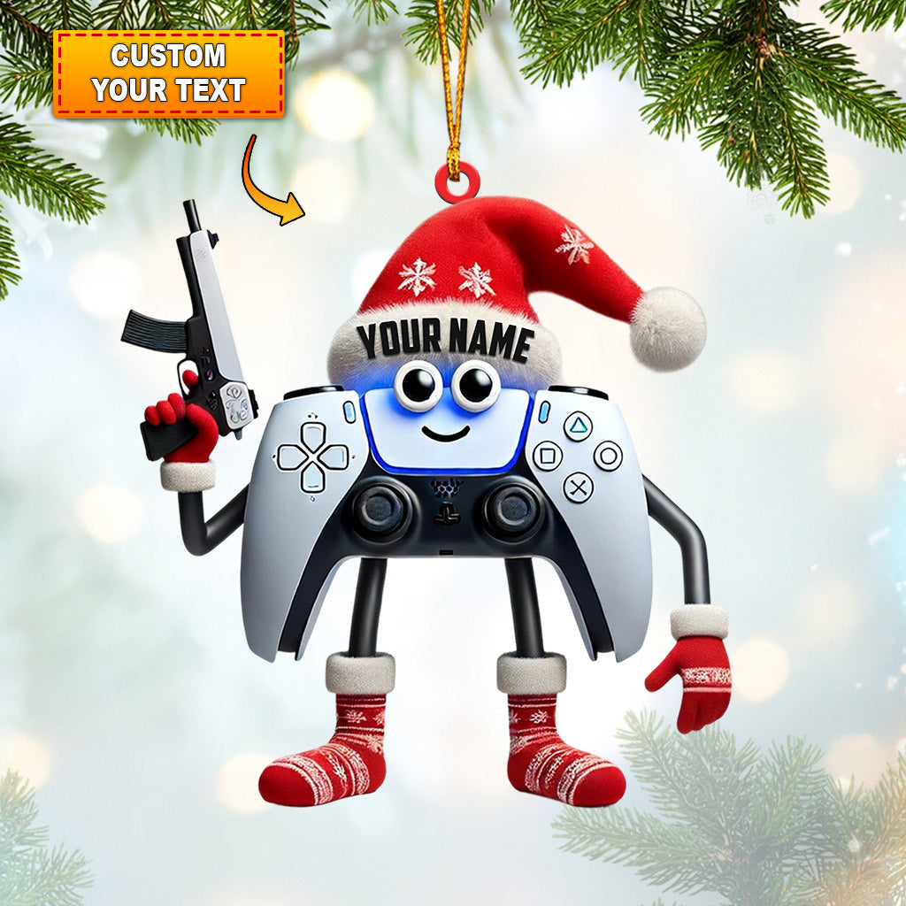 Blisscorners Video Gamer Home Decor Christmas Ornament, Personalized Ornament2D Flat LM2211