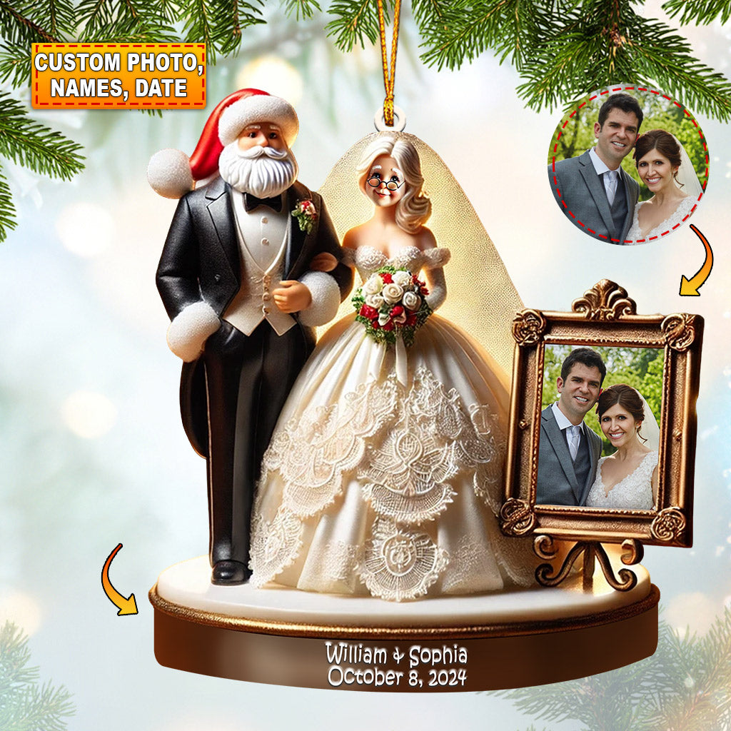 Blisscorners Wedding Home Decor Christmas Ornament, Personalized Ornaments2D Flat LM2211