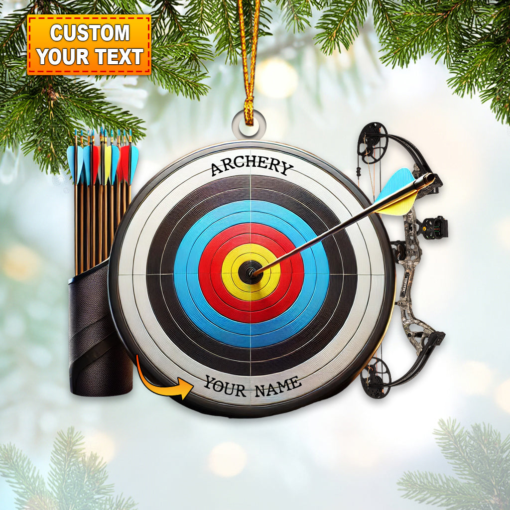Blisscorners Archery Ornament, Personalized Ornament2D Flat LM2211