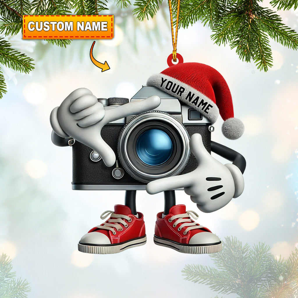Blisscorners Take The Photo Home Decor Christmas Ornament, Personalized Ornament2D Flat LM2211
