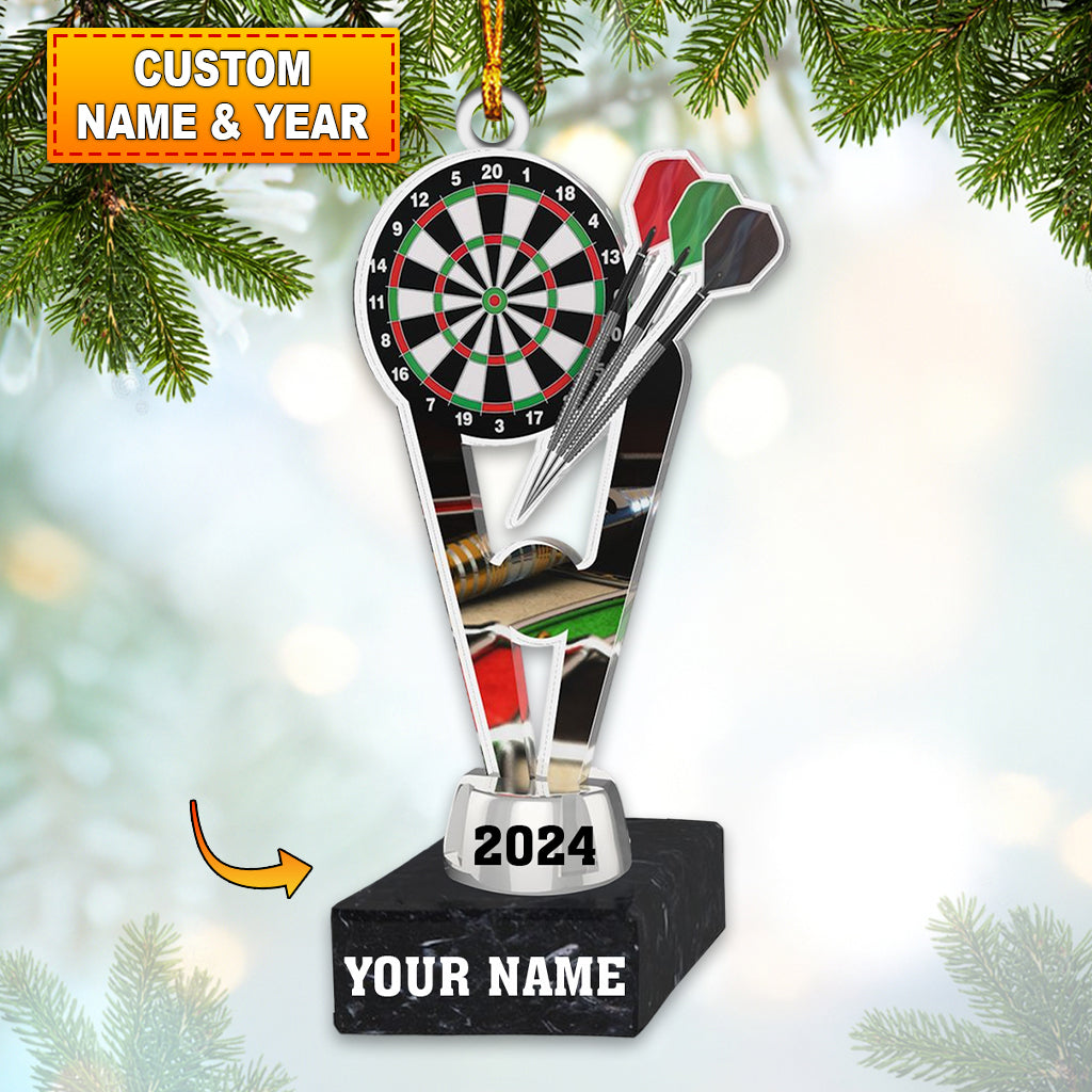 Blisscorners Champion Darts Cup Home Decor Christmas Ornament, Personalized Ornament2D Flat LM2211