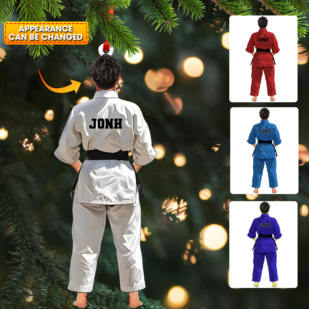 Blisscorners Custom Ornament, Judo Outfit Ornament, Christmas Decor2D Flat LM2211
