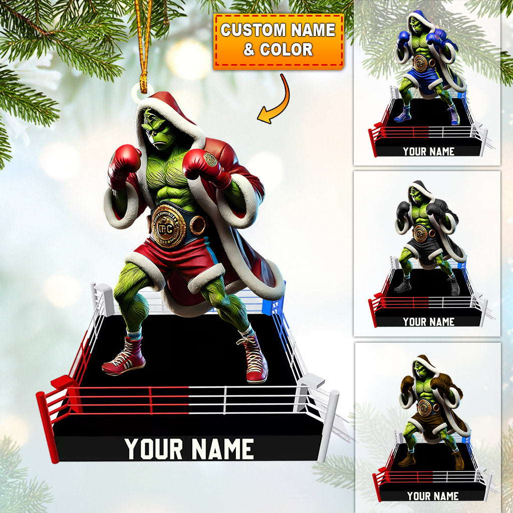 Blisscorners King Of Boxing Home Decor Christmas Ornament, Personalized Ornament2D Flat LM2211