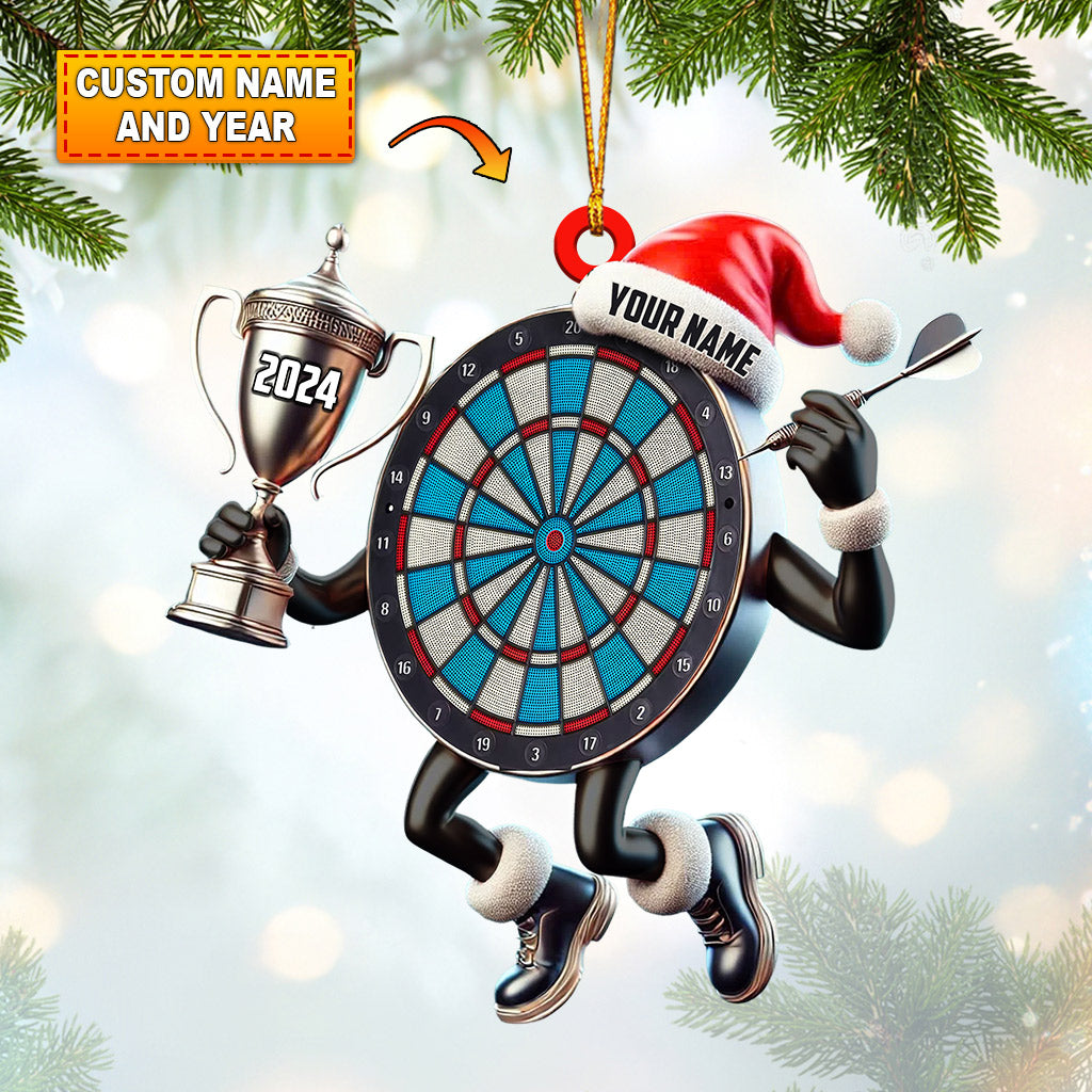 Blisscorners Champion Darts Home Decor Christmas Ornament, Personalized Ornament2D Flat LM2211