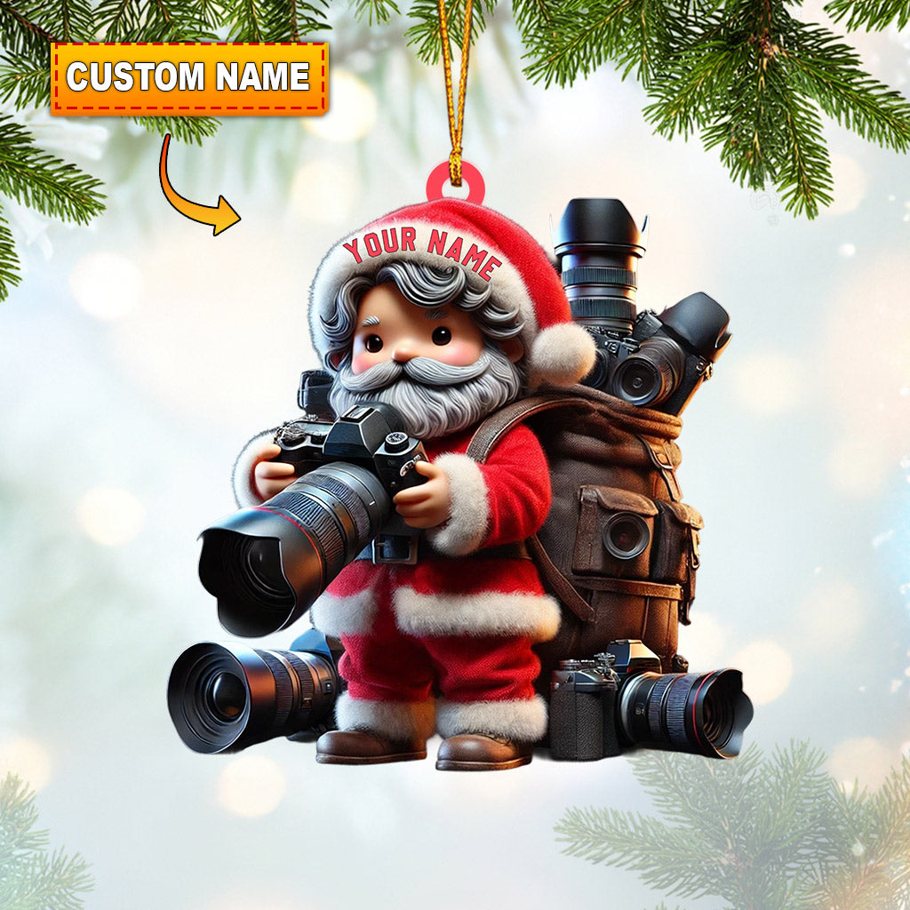 Blisscorners Photographer Christmas Home Decor Christmas Ornament, Personalized Ornaments2D Flat LM2211