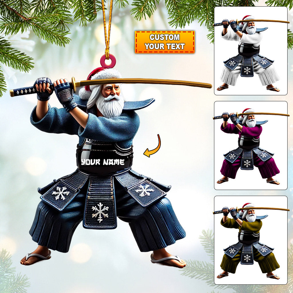Blisscorners Samurai Home Decor Christmas Ornament, Personalized Ornament2D Flat LM2211