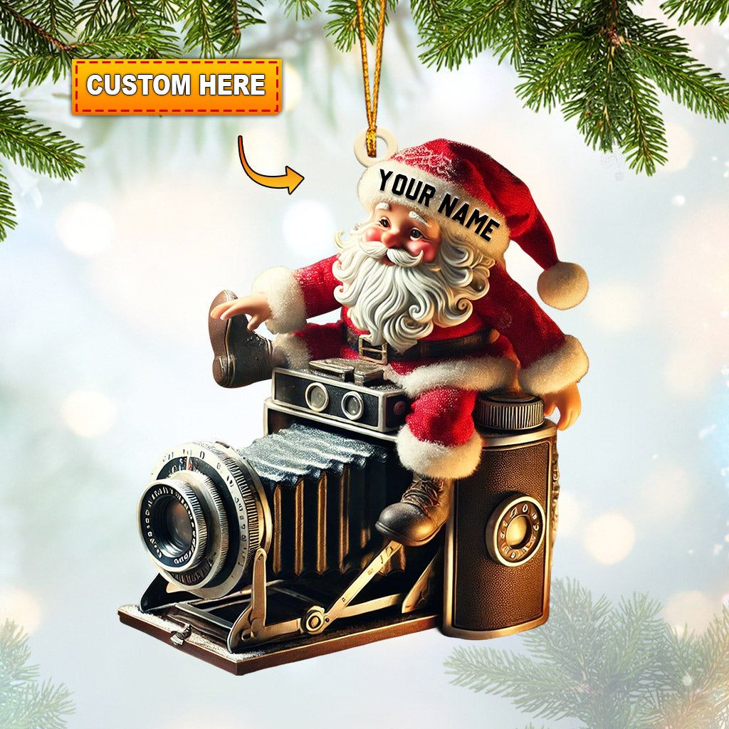 Blisscorners Photographer Christmas Home Decor Christmas Ornament, Personalized Ornament42D Flat LM2211