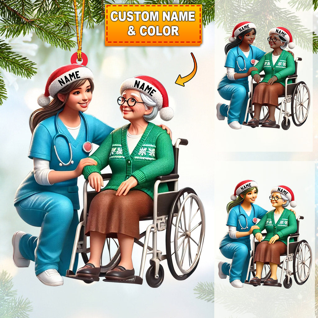 Blisscorners Caring Home Decor Christmas Ornament, Personalized Ornament2D Flat LM2211