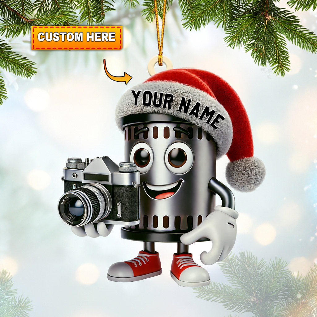 Blisscorners Photographer Christmas Home Decor Christmas Ornament, Personalized Ornament32D Flat LM2211
