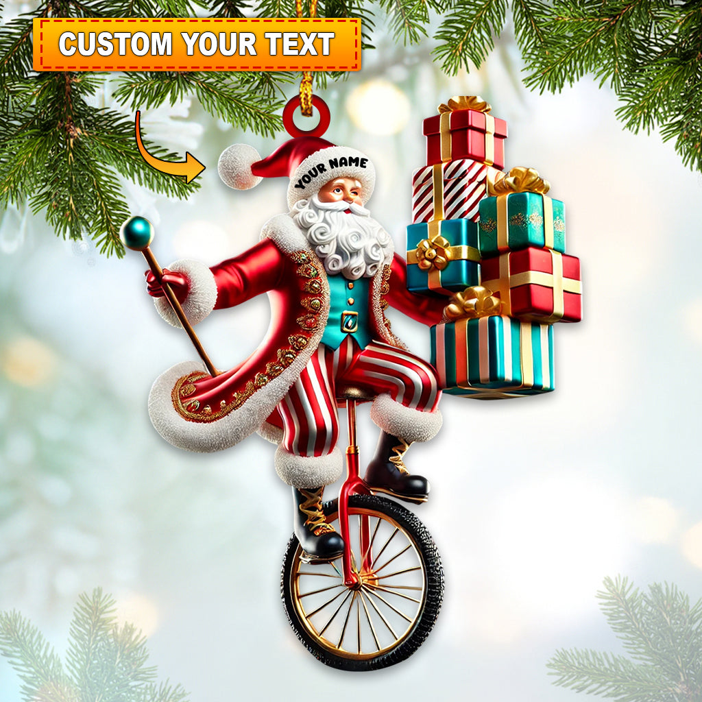 Blisscorners Santa Circus Home Decor Christmas Ornament, Personalized Ornament2D Flat LM2211